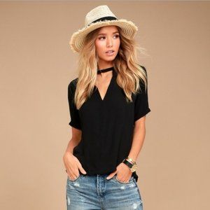Lulus Simply Sophisticated Keyhole Cutout Top